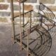 Antique metal plant holder display 1/4 round