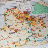 Geographic map cabinet