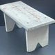 Small bench of lace maker of artisanal manufacture decoration year 70"