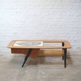 Table basse avec bar intérgré parAlfred Hendrickxpour Belform 1956