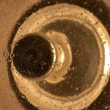 Glass wall lamp from the 60s/70s Glashütte Limburg