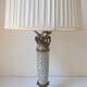 Bronze and porcelain table lamp