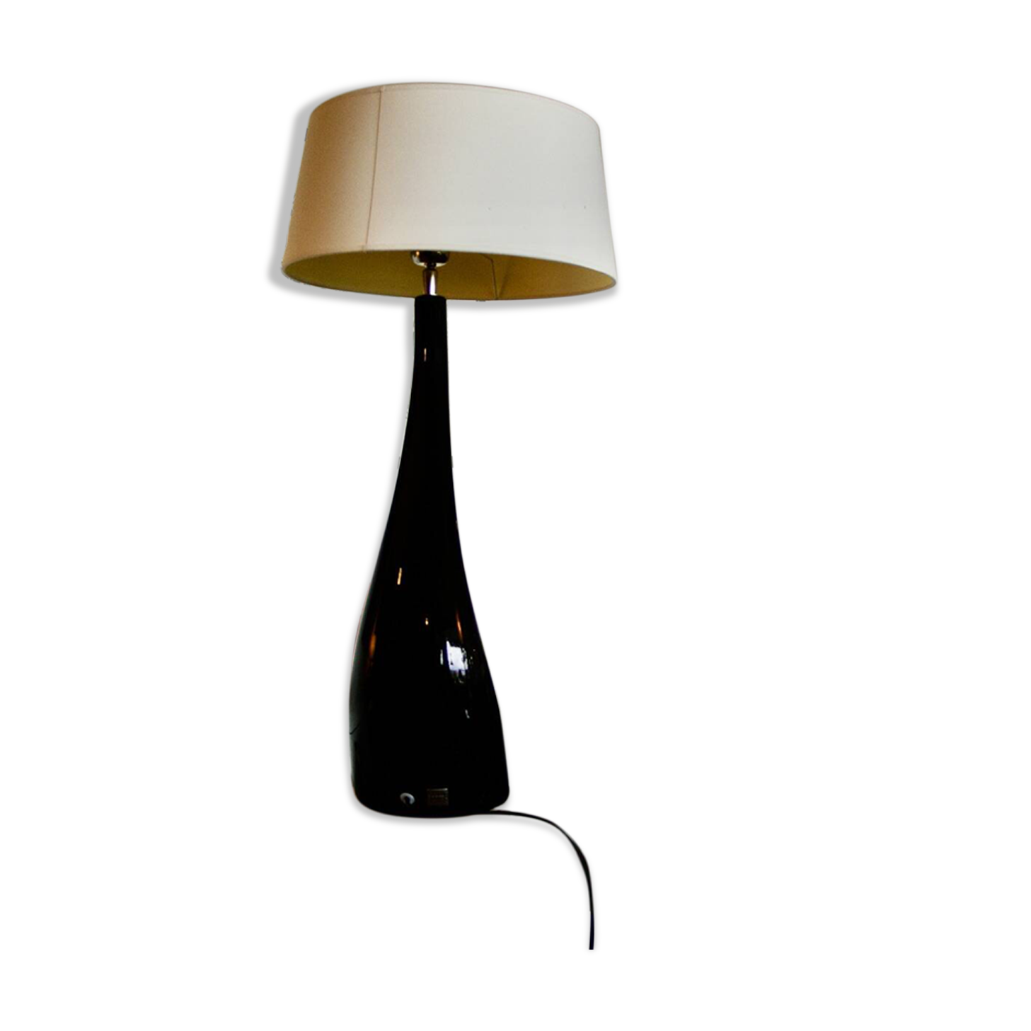 Large vintage ceramic lamp for drimmer 1970