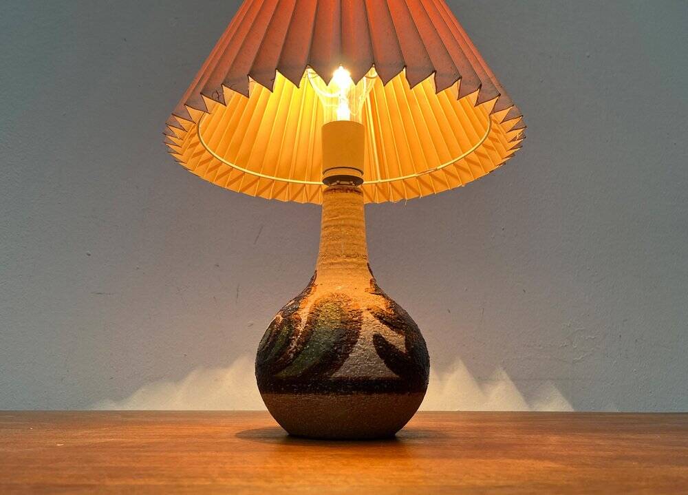 Mid-Century Danish Studio Pottery Model 3068 Table Lamp from Søholm, 1960s