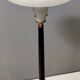 Elegant Glass, Beech and Brass Floor Lamp, Italy