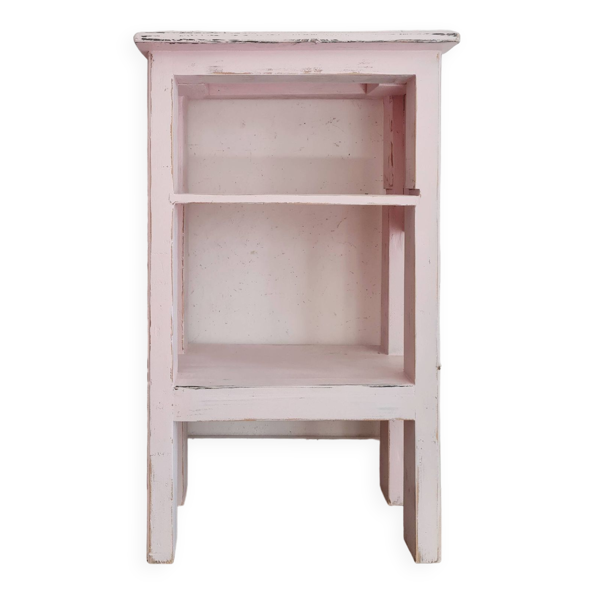 Etagère - meuble rose patiné