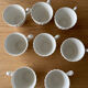 Set of 8 English cups
