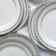 6 flat plates in iron earth "Nobilis" U&C Sarreguemines