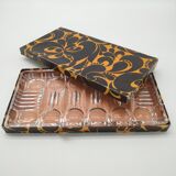 Serving dish in crystal design vintage 60s/70s