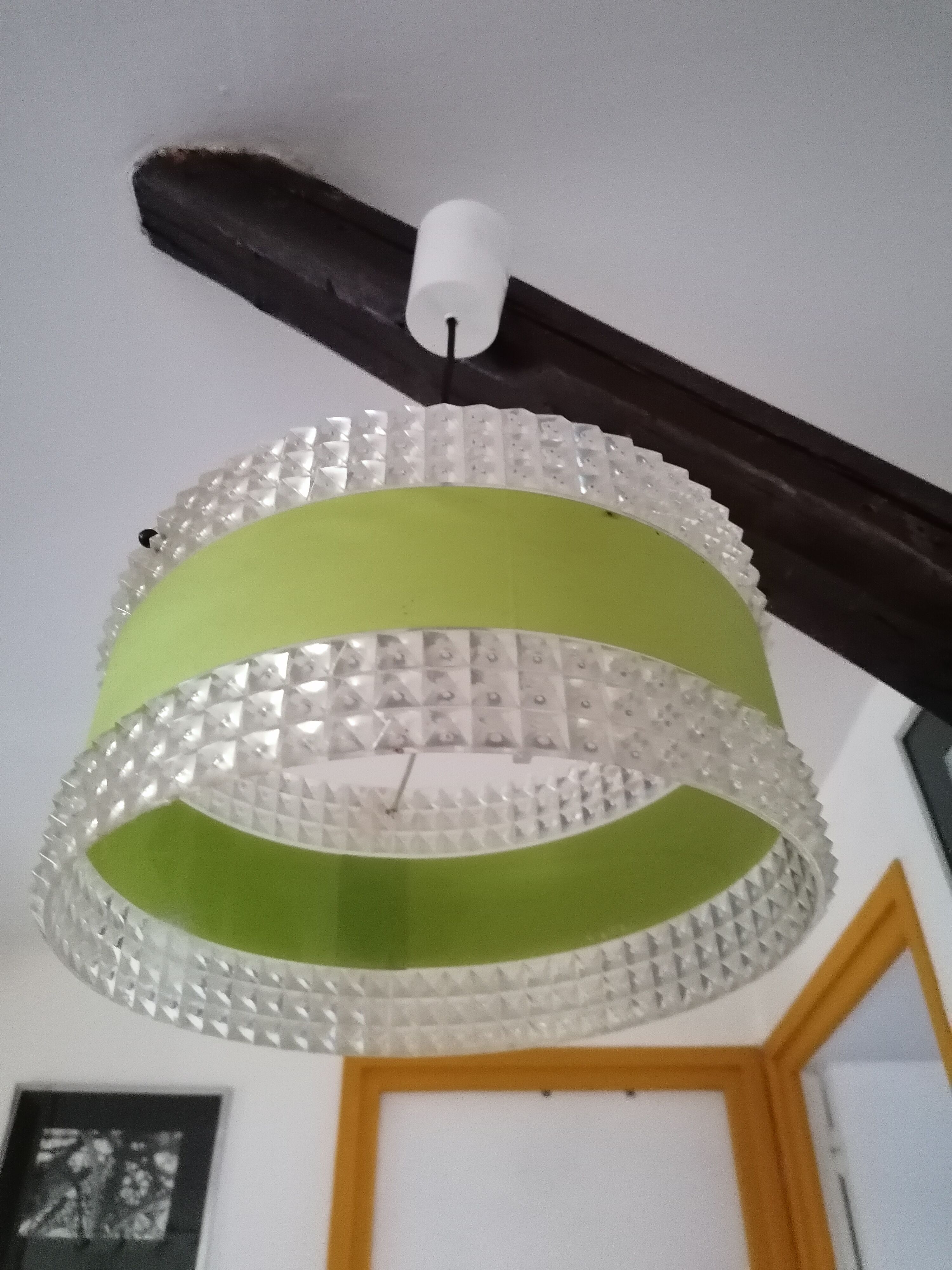 Luster suspension altuglas plexiglass vintage