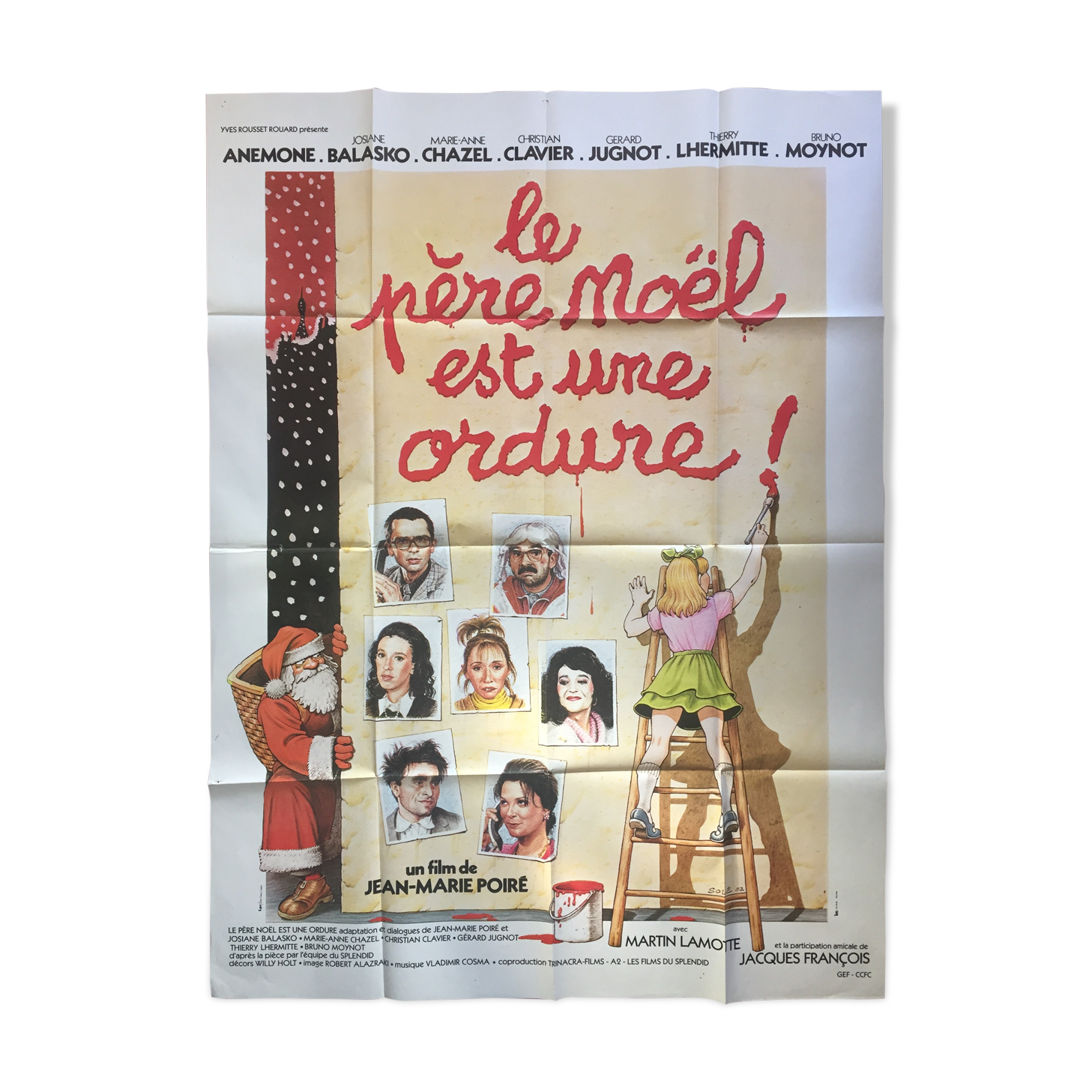 Movie poster "Santa Claus is a scumbag" The Splendid 120x160cm 1982
