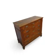 Antique Italian walnut chest of drawers dating to the late 19th centur