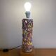 Openwork ceramic lamp base with Garden of Eden decor