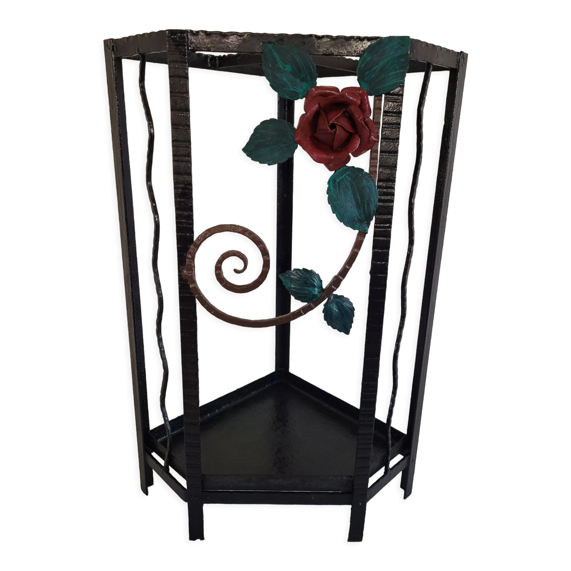 Wrought iron umbrella door