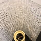 Polished glass wall lamp