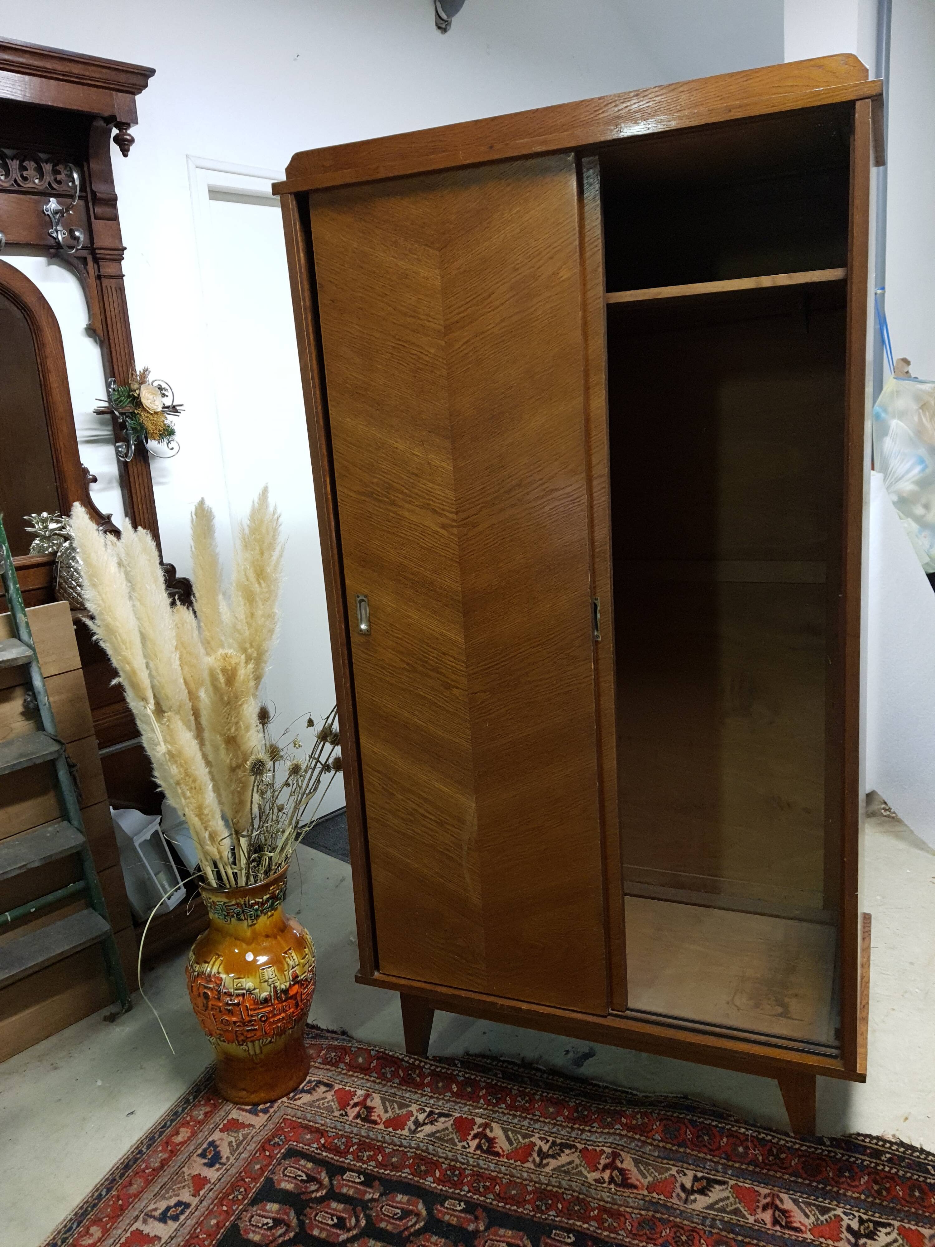 Vintage cabinet sliding doors