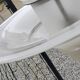Art Deco chandelier in bronze and silvered brass double sink in opalescent glass