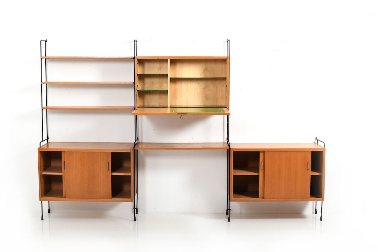 Shelf System Model Omnia in Ash by Ernst Dieter Hilker 1960s