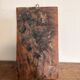 Tableau, panneau en bois sculpté vintage figurant une divinité, Inde
