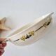 Old oval dish / vegetable dish in ironstone - "Renée" Art Deco model