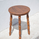 Vintage stool, wooden stool, side stool, plant holder