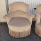 Pair of toad armchairs