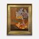 Antique still life painting – Oil on canvas signed FL Deshayes – Flower