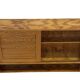 Vintage 1970s pinewood wall cabinet shelf wall unit