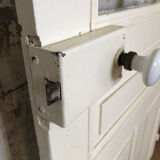 Old wooden glass door