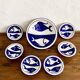 Mediterranean service, large dish and 6 soup plates