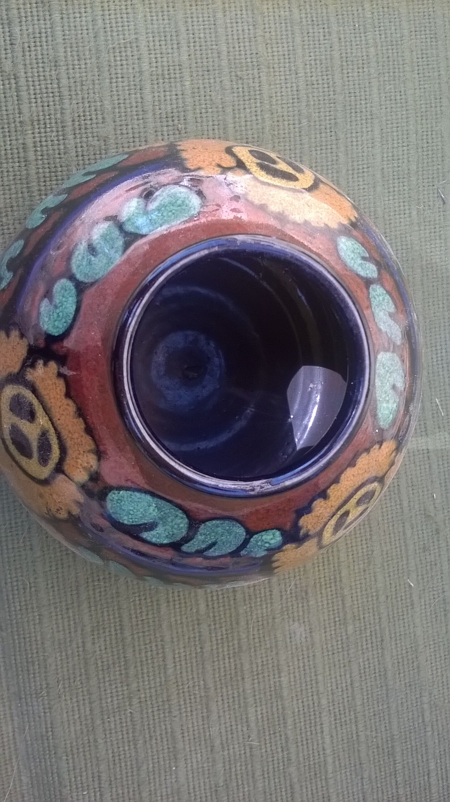 Small vintage ball vase