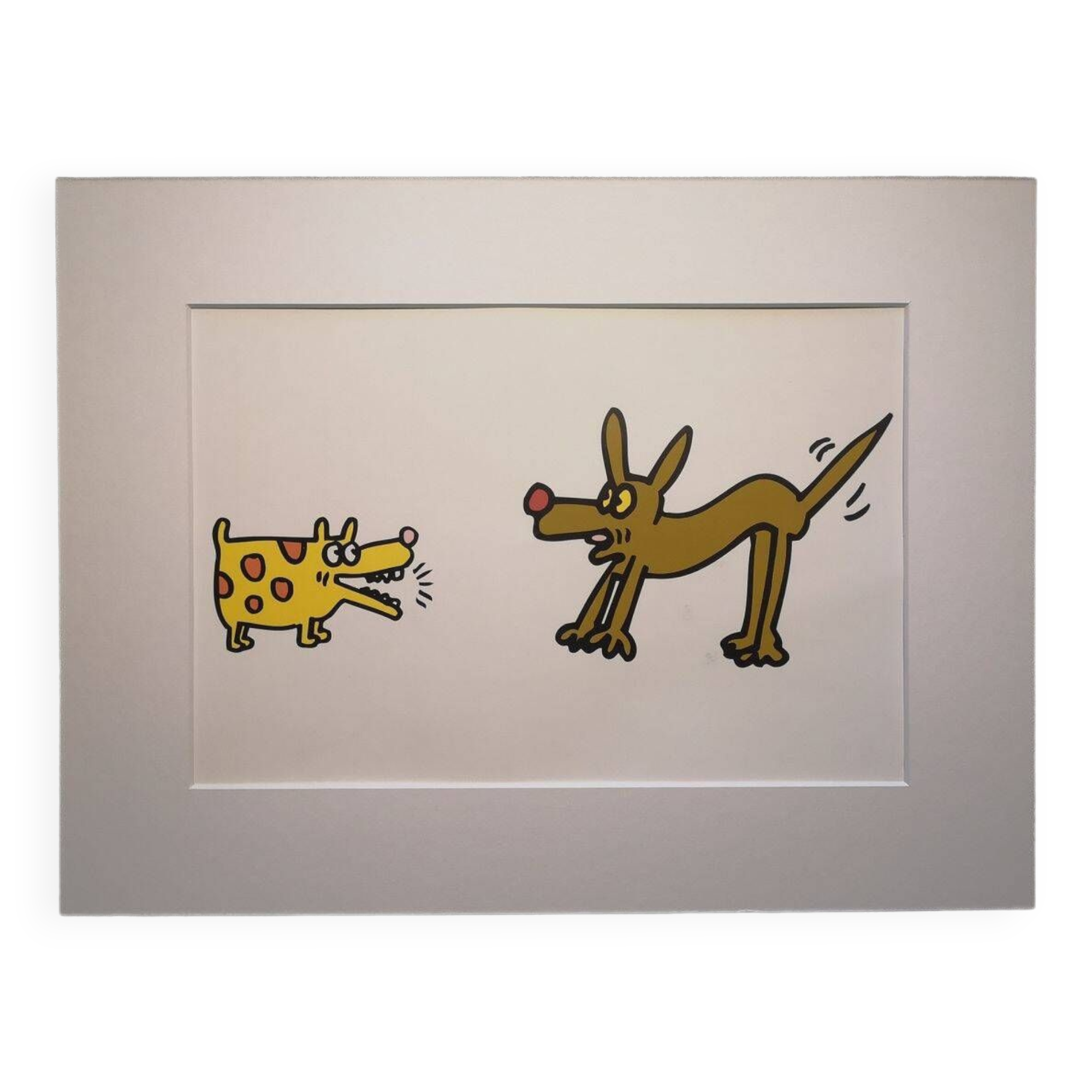 Illustration by Keith Haring - 'Animals' series - 6/12