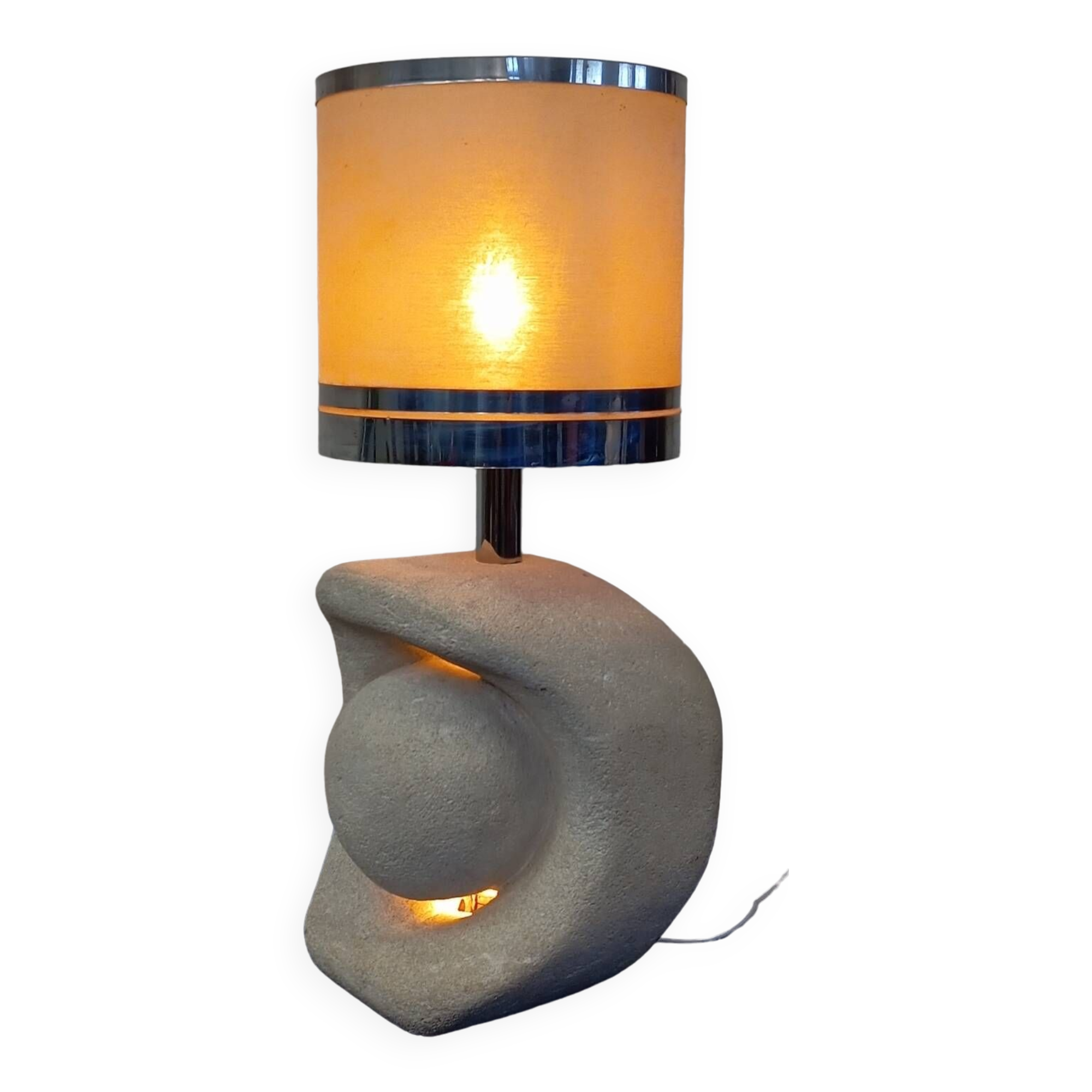 Natural stone lamp from the 70s Albert Tormos