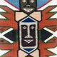 God Sun Andes wool wall tapestry