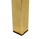 Belgo chrom dewulf side table plant table 23 carat gold smoke glass design