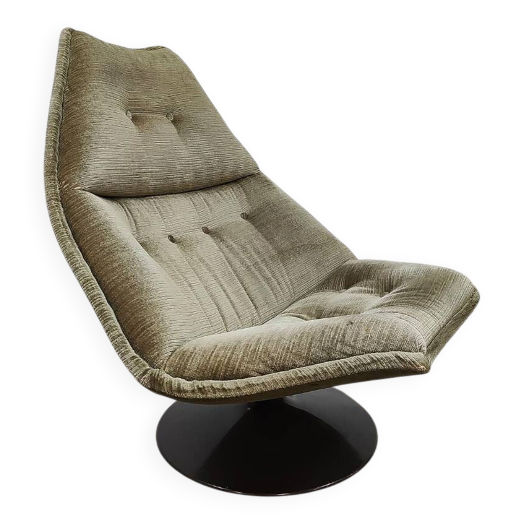 Fauteuil pivotant de design vintage néerlandais Artifort Geoffrey Harcourt F588