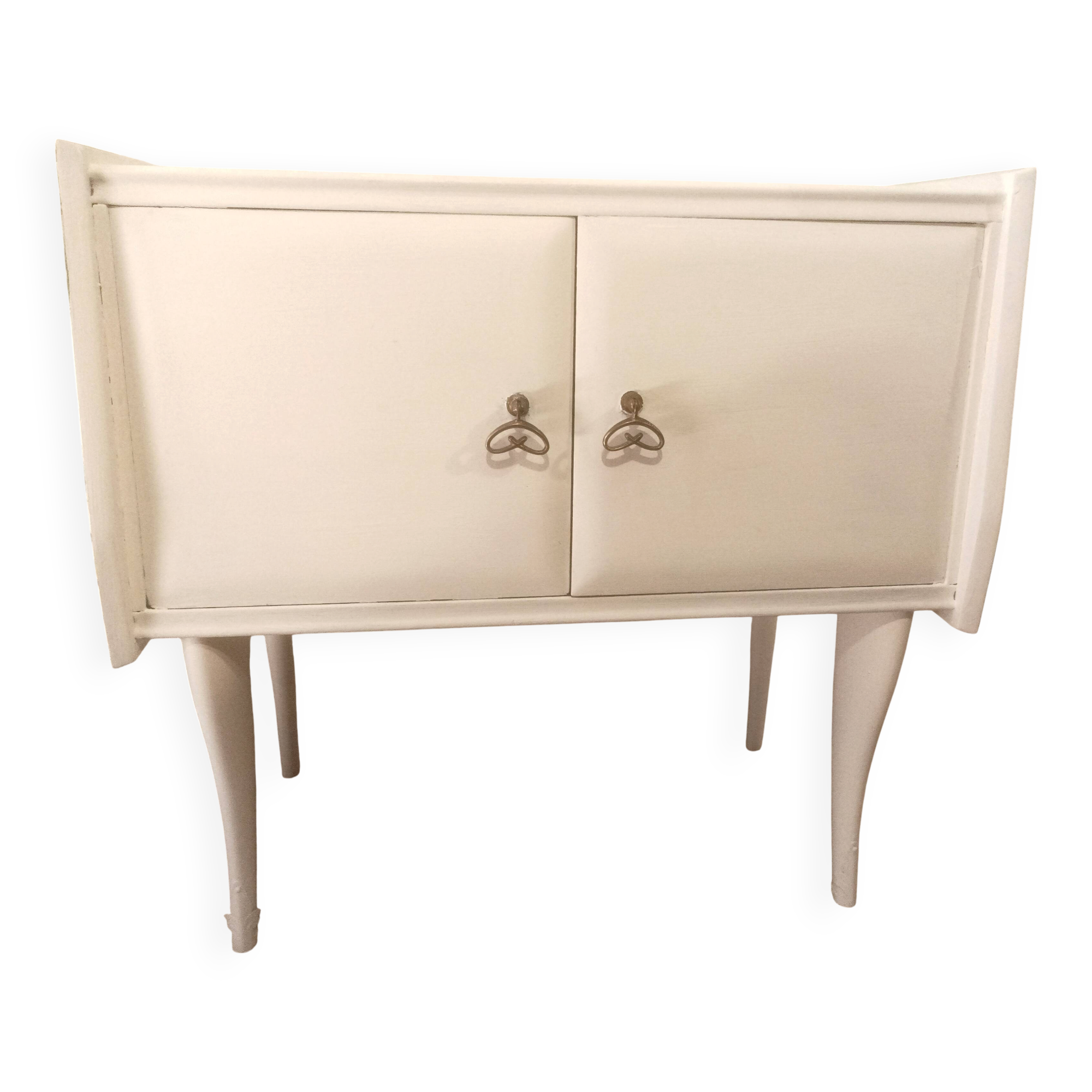 Vintage wooden bedside table