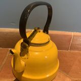 Yellow enamel kettle