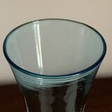 Soliflore in blown and engraved glass