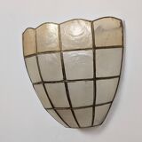 Pair of mother-of-pearl wall lights