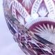 Red Bohemian crystal salad bowl