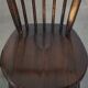 Set of 4 vintage spindle design chairs in wood by De Ster Gelderland.