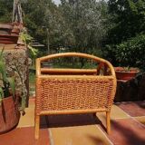 Cane magazine rack from the Philippines
