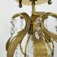 Palwa crystal flush mount by Ernst Palme, brass pineapple, 1960s, Germany