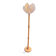 Large flower floor lamp in turned wood – Vintage – 70s/80s spirit