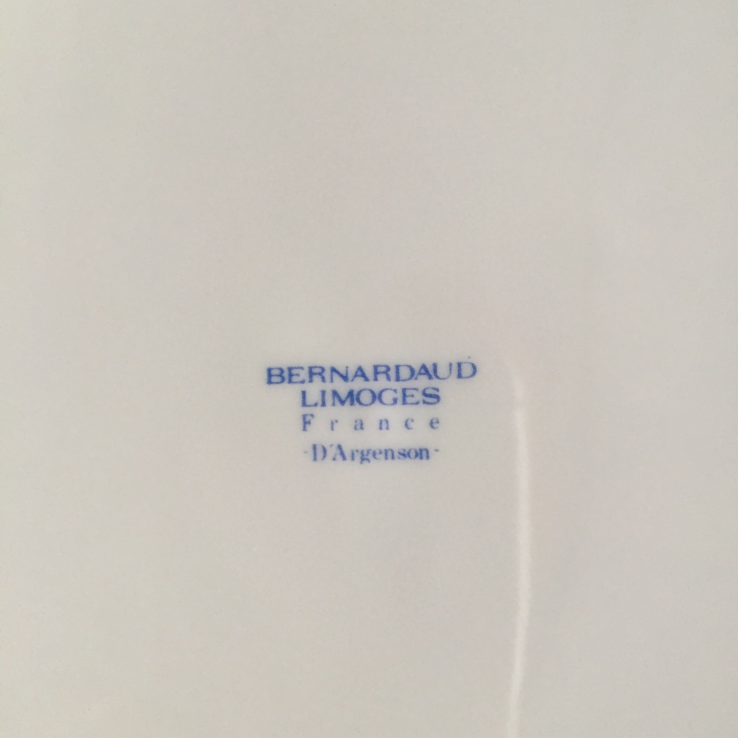 Large dish Bernardaud porcelain