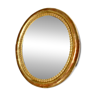 Miroir ancien ovale début XXème