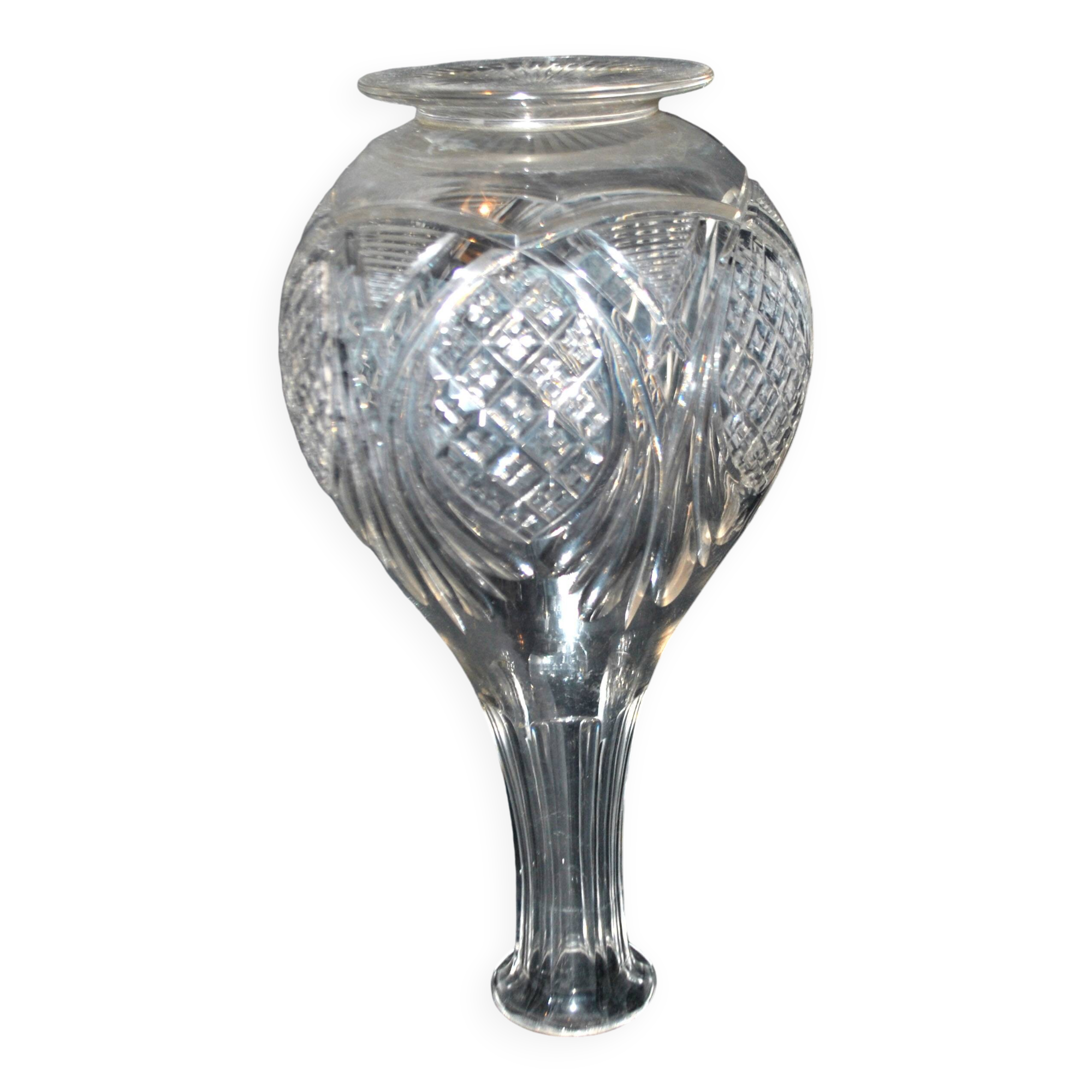 Carafe en cristal taillé Baccarat 1907 modèle 9157