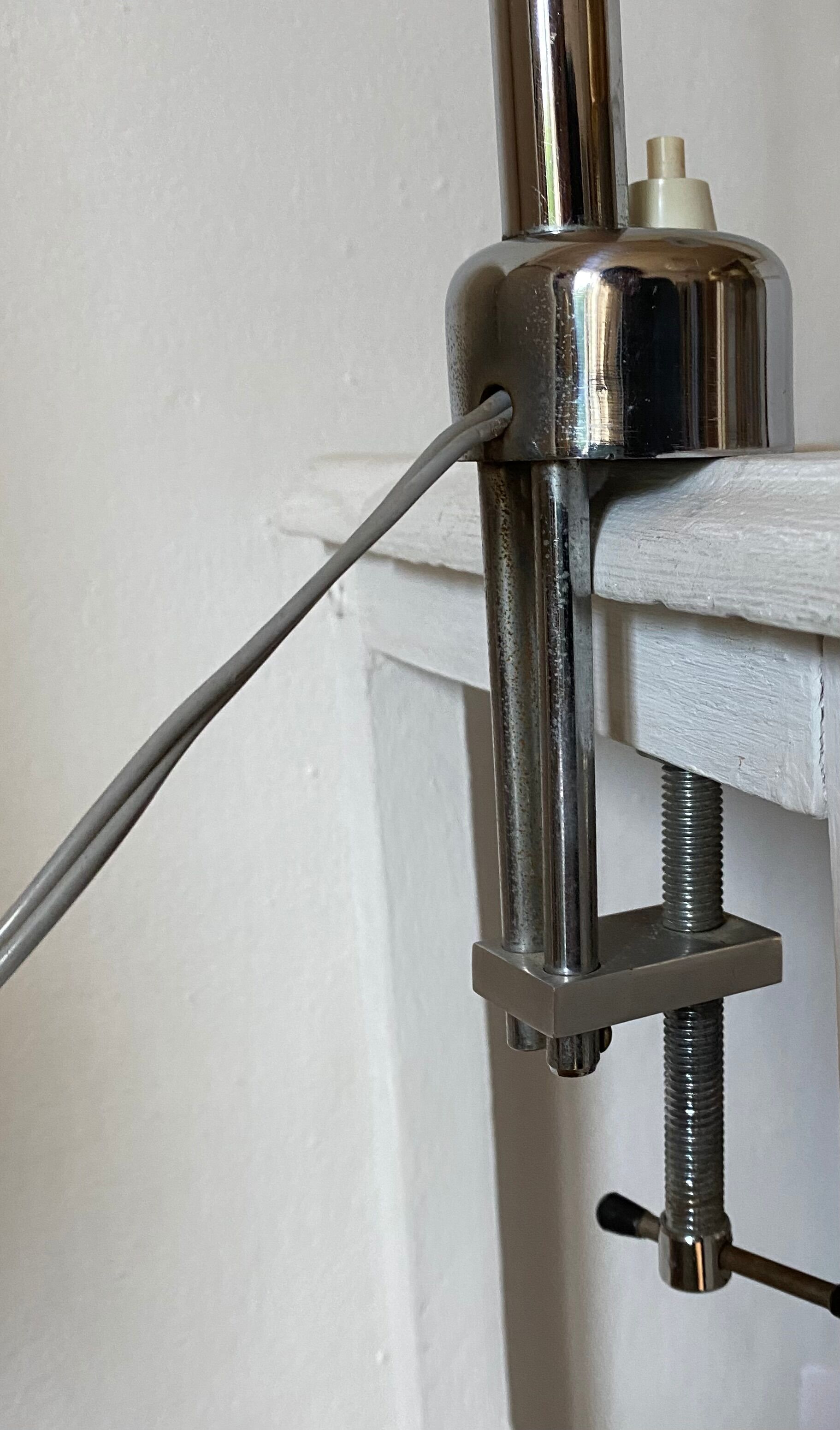 Lampe de bureau chromée années 50