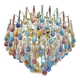 Grand Lustre en Verre de Murano Multicolore – Design Scénique